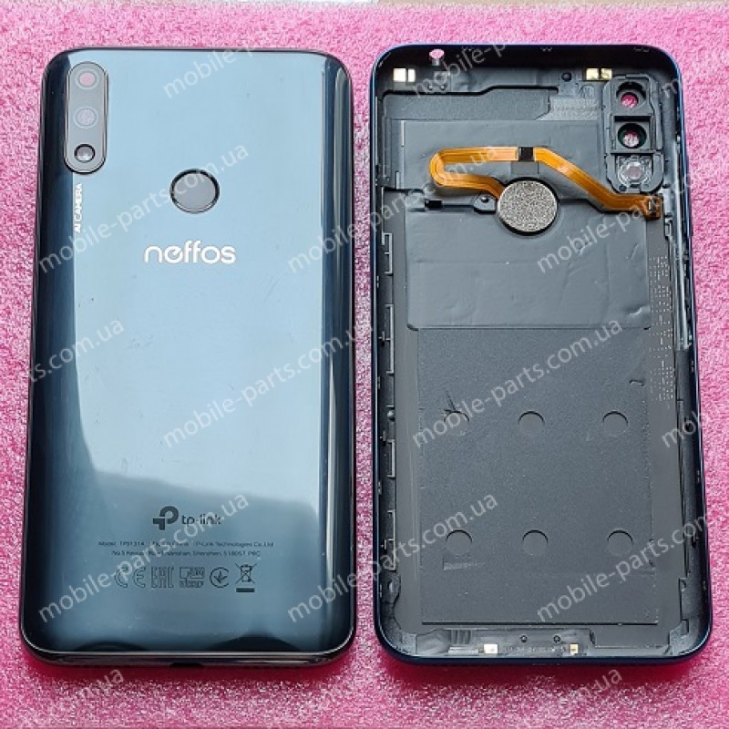 Задняя панель корпуса в сборе со стеклом камеры для TP-Link Neffos X20 Pro (TP9131A) Obsidian Black