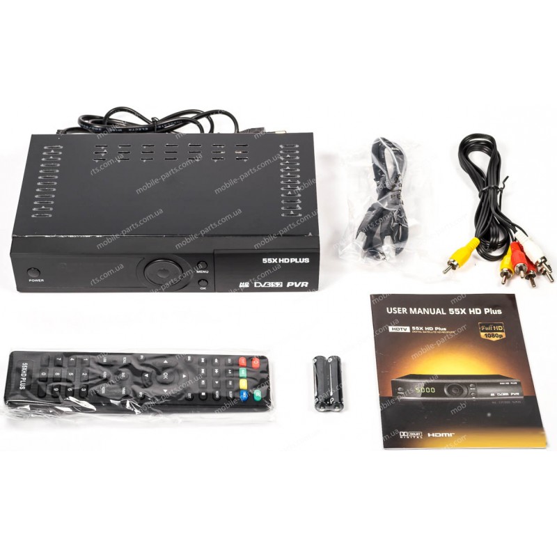 Спутниковый ТВ ресивер DVB-S2 55X HD Plus Black 