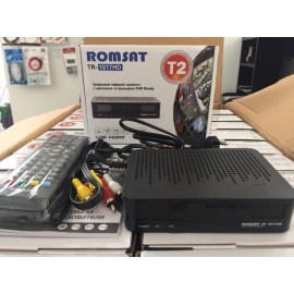 Тюнер цифрового DVB-T2  эфирного телевидения Romsat TR-1017HD