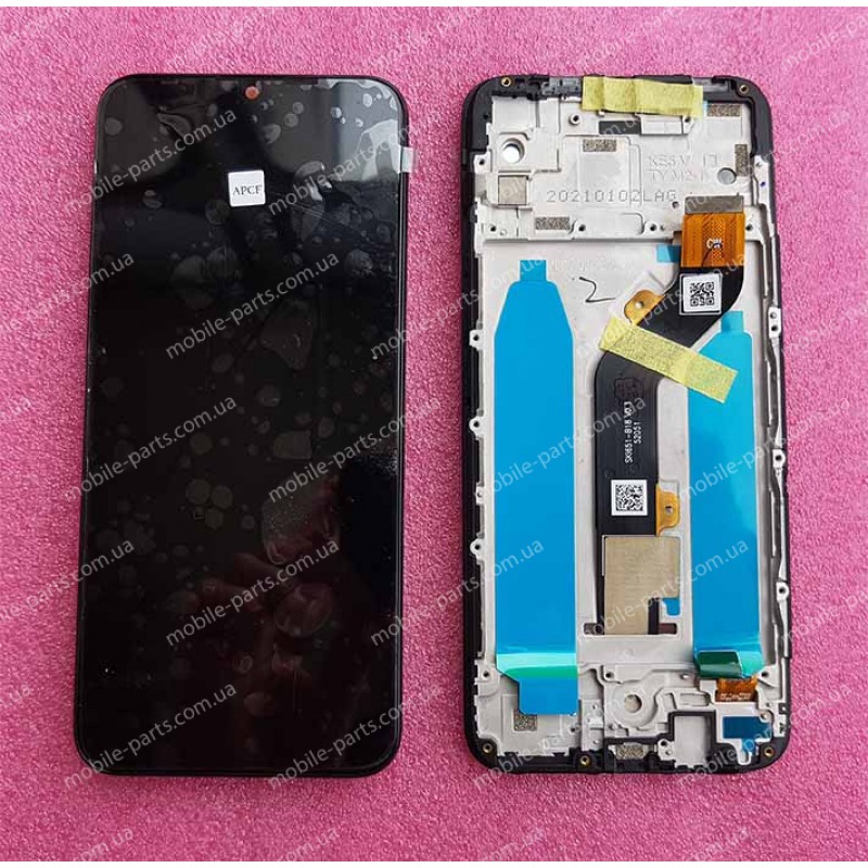 Оригинальный IPS дисплей в сборе с сенсором и рамкой для Tecno Spark 6 Go KE5