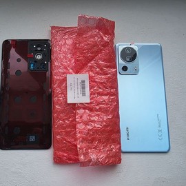 Оригінальна скляна задня кришка в зборі з лінзою камери для Xiaomi 13 Lite 2210129SG Blue (сервісна!)