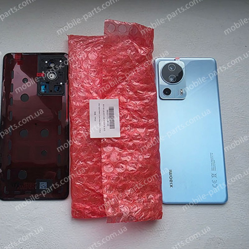 Оригінальна скляна задня кришка в зборі з лінзою камери для Xiaomi 13 Lite 2210129SG Blue (сервісна!)