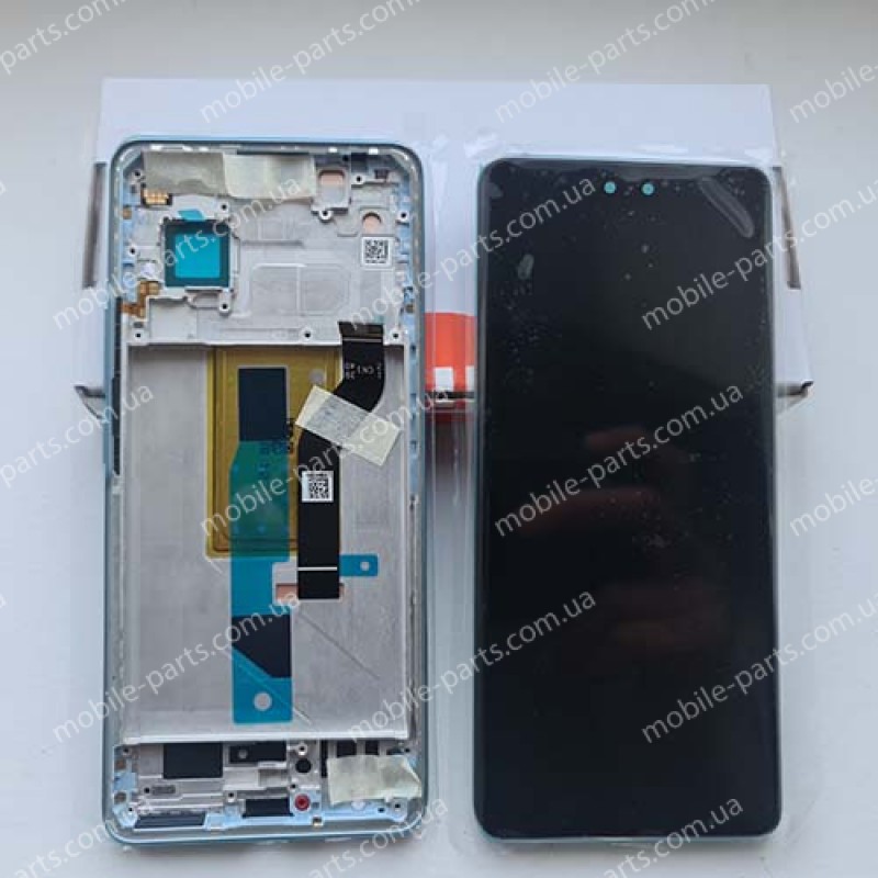 Дисплей AMOLED в зборі зі сенсором та рамкою для Xiaomi 13 Lite 2210129SG Blue (сервісний!)