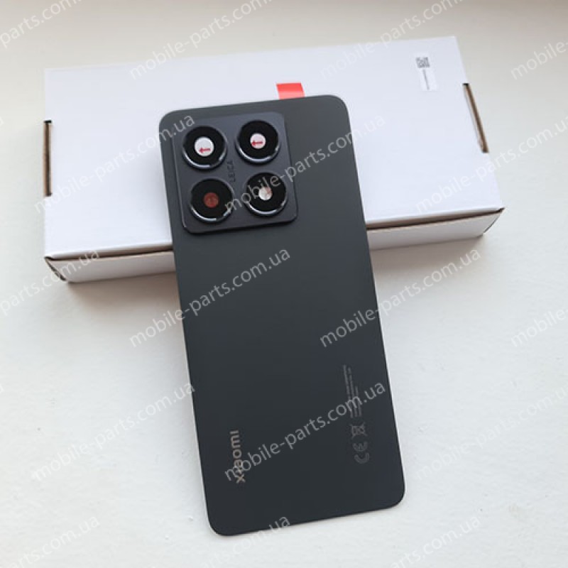 Оригінальна скляна задня кришка в зборі з лінзою камери для Xiaomi 14T 2406APNFAG Black (сервісна!)
