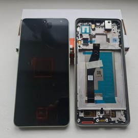 Дисплей AMOLED в зборі з рамкою, розмовним динаміком та вібро для Xiaomi 14T 2406APNFAG Green service