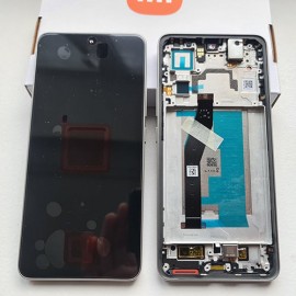 Дисплей AMOLED в зборі з рамкою, розмовним динаміком та вібро для Xiaomi 14T 2406APNFAG Titan Gray service