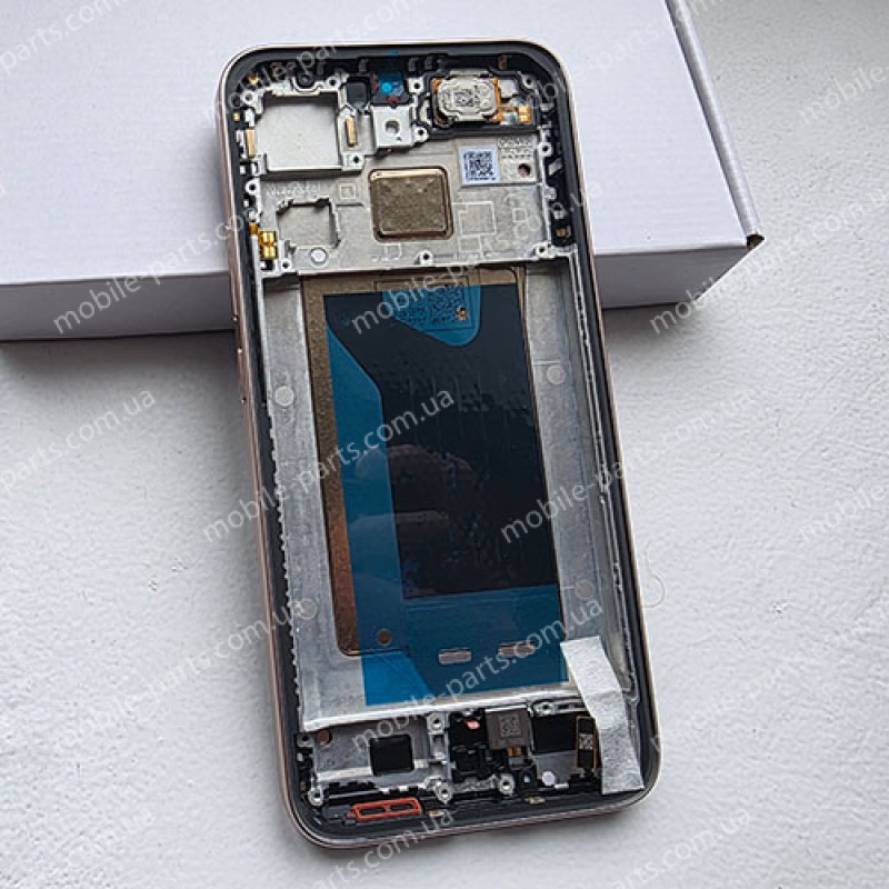 Дисплей AMOLED в зборі з рамкою, розмовним динаміком та вібро для Xiaomi 15T 25069PTEBG Rose Gold service