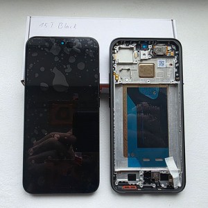 Дисплей AMOLED в зборі з рамкою, розмовним динаміком та вібро для Xiaomi 15T 25069PTEBG Black service