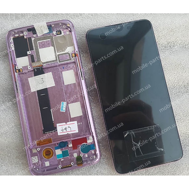 Дисплей Super AMOLED 5,97" в сборе с сенсором и рамкой для Xiaomi Mi 9 SE Violet оригинал