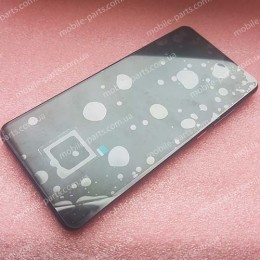 Дисплей AMOLED 6,39" в сборе с сенсором, металлической рамкой и боковыми кнопками для Xiaomi Mi 9T Mi9T Pro Black оригинал