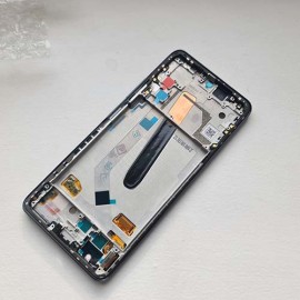 Дисплей AMOLED в сборе с сенсором, боковыми кнопками, динамиком и рамкой для Xiaomi Poco F3 M2012K11AG, K40 Black (OEM)