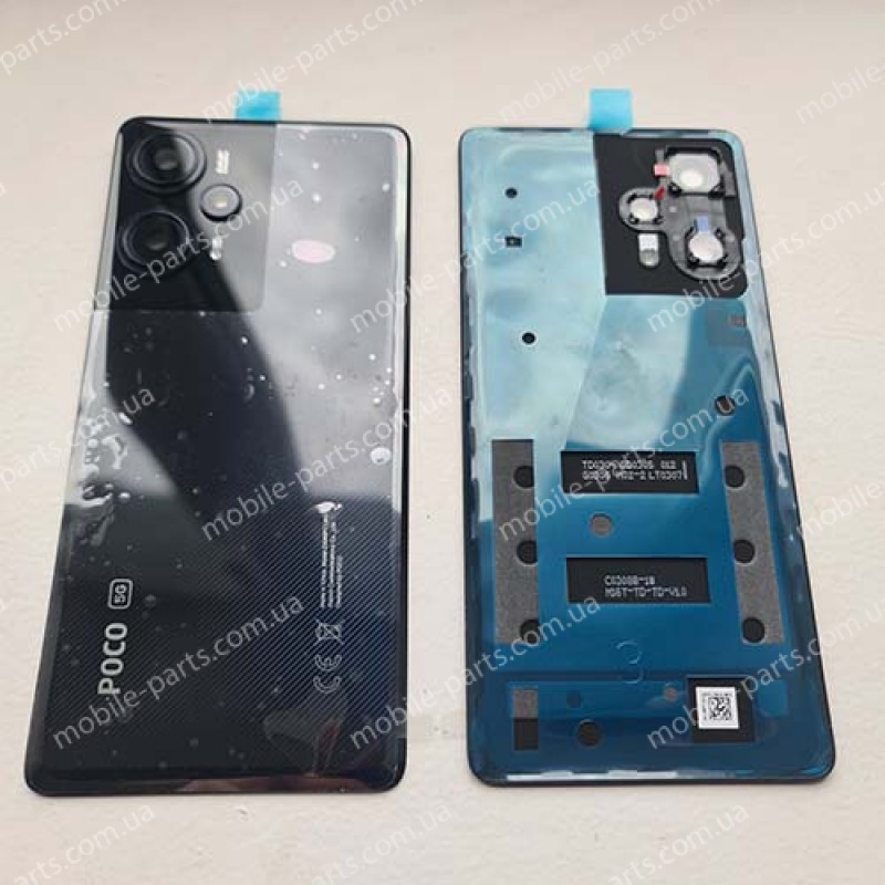 Оригінальна кришка зі склом камери для Xiaomi Poco F5 23049PCD8G Black (сервісна!)