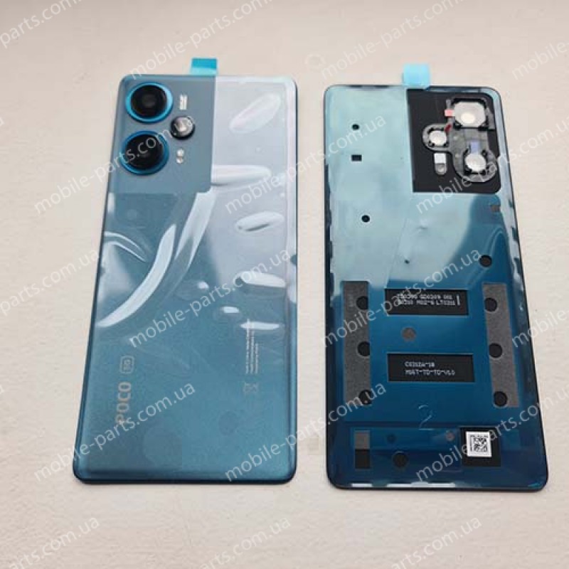 Оригінальна кришка зі склом камери для Xiaomi Poco F5 23049PCD8G Blue (сервісна!)
