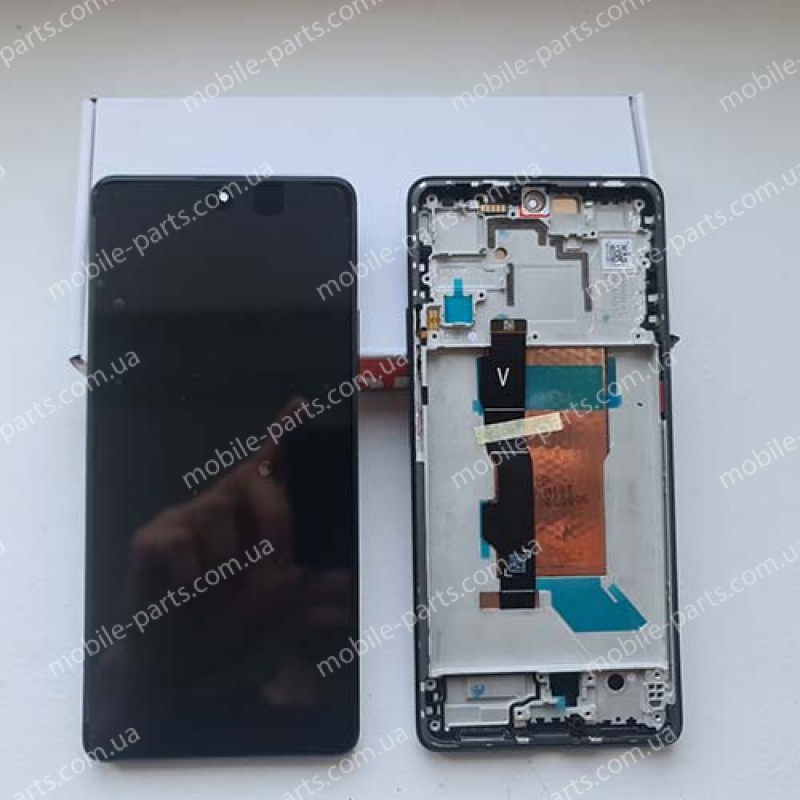 Дисплей AMOLED 1080 x 2400 в зборі з рамкою для Xiaomi Poco F5 23049PCD8G 23049PCD8I Black (сервіс!)