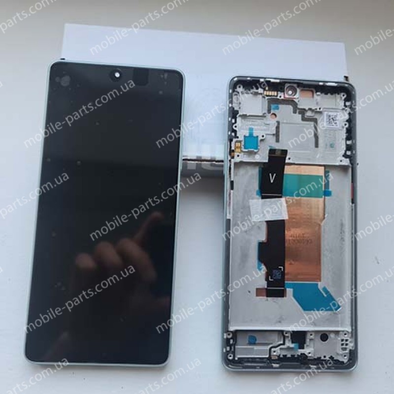 Дисплей AMOLED 1080 x 2400 в зборі з рамкою для Xiaomi Poco F5 23049PCD8G 23049PCD8I White (сервіс!)