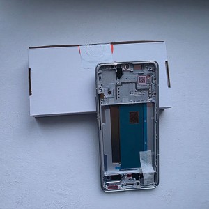 Оригінальний дисплейний модуль AMOLED в зборі з рамкою для Xiaomi Poco F6 Pro White (сервісний!)