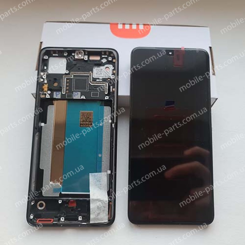 Оригінальний дисплейний модуль AMOLED в зборі з рамкою для Xiaomi Poco F6 Pro Black (сервісний!)