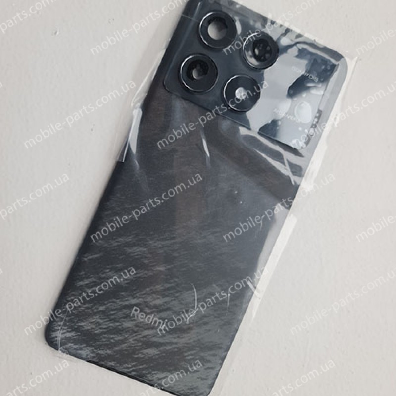 Оригінальна скляна кришка зі склом камери для Xiaomi Redmi K70 Pro Poco F6 Pro Black (сервісна!) з лого Redmi
