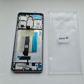 Дисплей AMOLED в зборі з рамкою для Xiaomi Poco F6 Green оригінал OEM