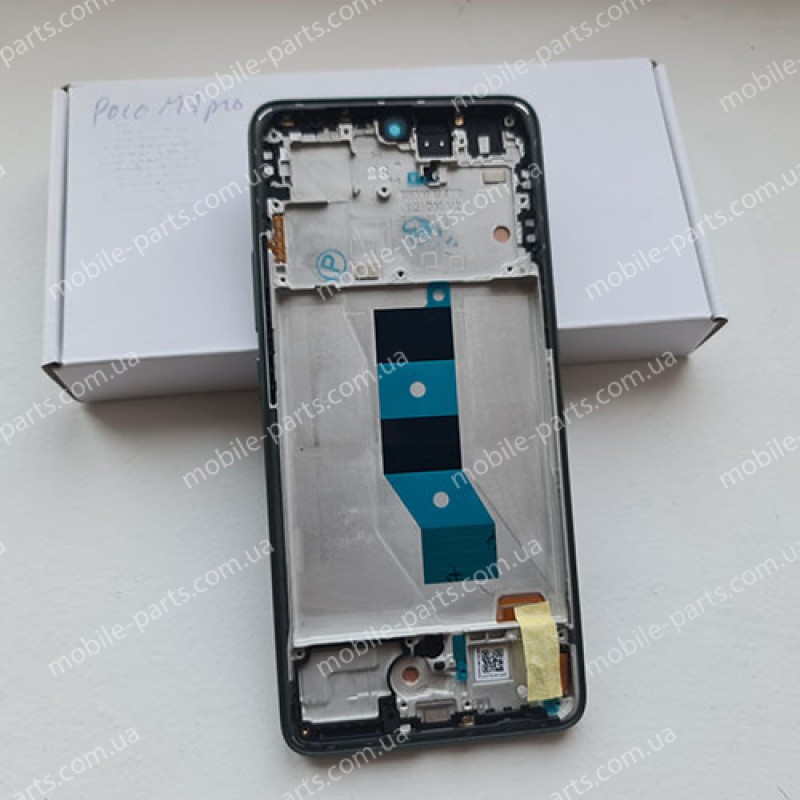 Оригінальний AMOLED дисплей в зборі з рамкою для Xiaomi Poco M7 Pro Olive Twilight сервіс