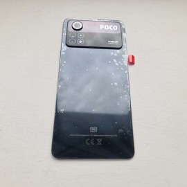 Оригінальна скляна кришка в зборі з лінзою камери для Xiaomi Poco X4 Pro 5G 2201116PG Laser Black (сервісна!)