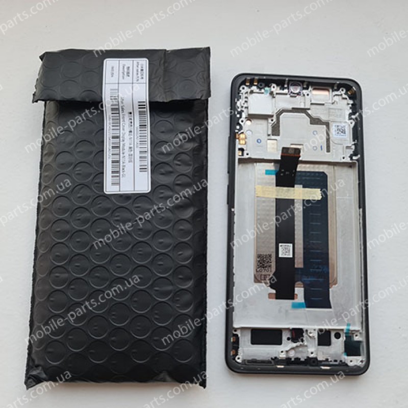 Дисплей AMOLED 120 Гц в зборі зі сенсором і рамкою для Xiaomi Poco X6 Pro 5G 2311DRK48G Black оригінал (сервіс!)