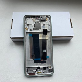 Дисплей AMOLED 120 Гц в зборі з рамкой та розмовний динаміком для Xiaomi Poco X7 Pro 2412DPC0AG Green оригінал service pack