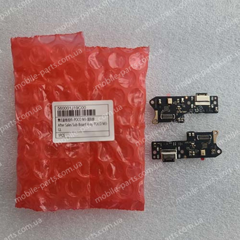  Дополнительная (нижняя) плата с USB Type-C и микрофоном для Xiaomi Poco M3 M2010J19CG, Redmi 9T оригинал