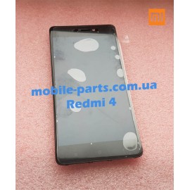 Оригинальный дисплей в сборе с сенсором для Xiaomi Redmi 4 Grey  (Black) оригинал