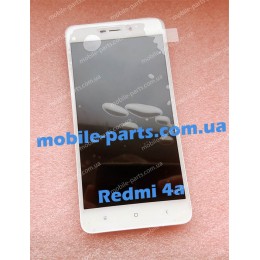 Дисплей в сборе с передней панелью и рамкой для Xiaomi Redmi 4A White оригинал