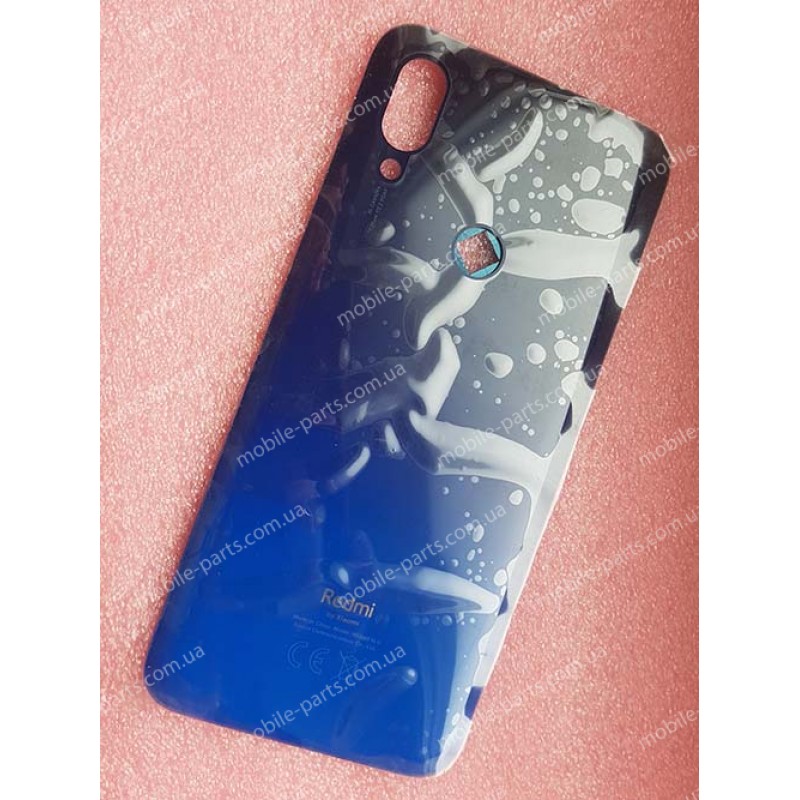 Задняя стеклянная крышка для Xiaomi Redmi 7 Blue оригинал