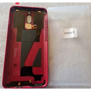 Задняя пластиковая крышка в сборе со сканером отпечатка для Xiaomi Redmi 8 Red оригинал
