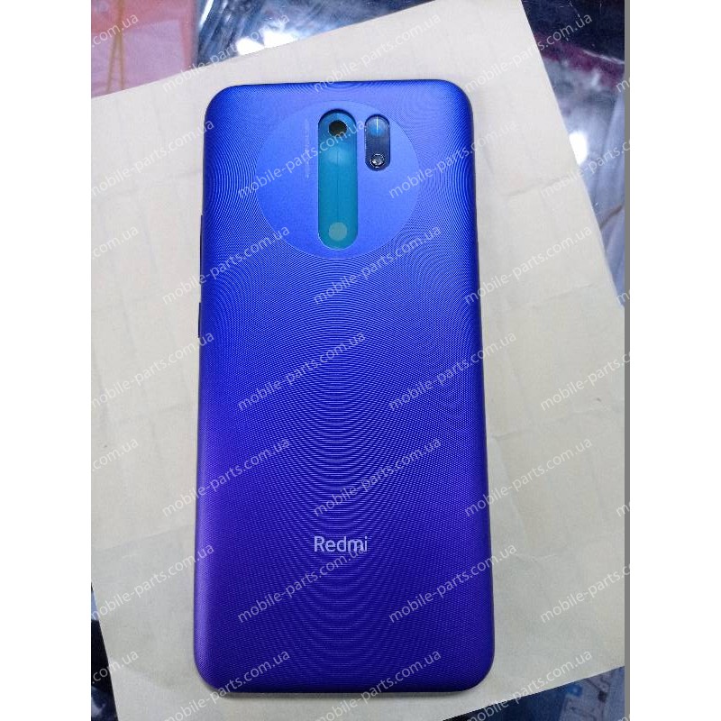 Оригинальная задняя крышка в сборе с боковыми кнопками для Xiaomi Redmi 9 Neon Blue