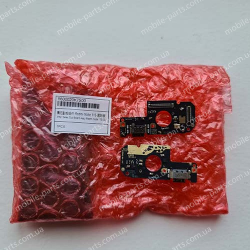 Нижня плата зарядки з мікрофоном і системним портом Xiaomi Redmi Note 11S 2201117SG (сервіс!)