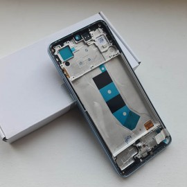 Дисплей AMOLED в зборі з рамкою для Xiaomi Redmi Note 13 4G 23129RAA4G Blue оригінал service