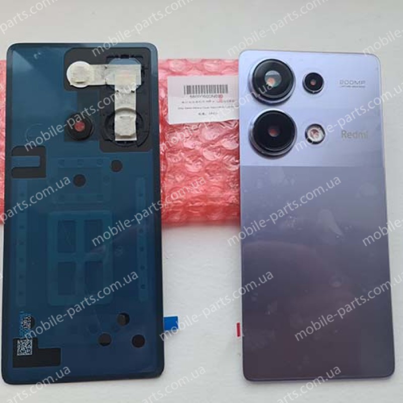 Оригінальна скляна кришка зі склом камери для Redmi Note 13 Pro 4G 23117RA68G Lavender Purple