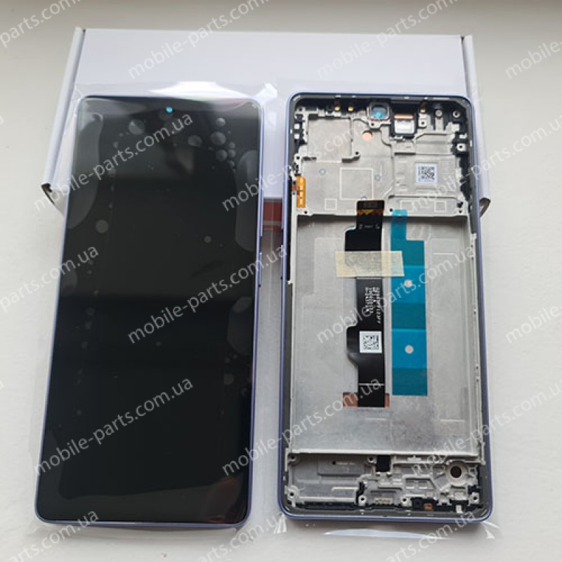 Дисплей AMOLED в зборі з рамкою для Xiaomi Redmi Note 13 Pro 4G Purple 23117RA68G оригінал service pack