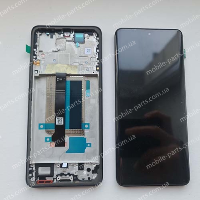 Дисплей AMOLED в зборі з сенсором та рамкою для Xiaomi Redmi Note 13 Pro Plus оригінал OEM