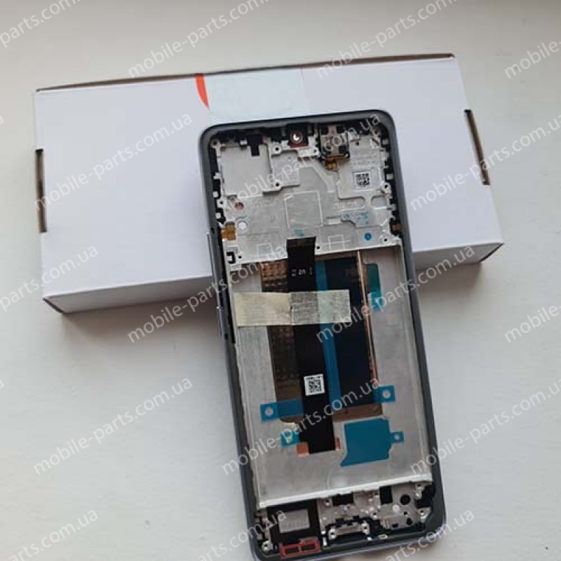 Дисплей AMOLED в зборі з сенсором та рамкою для Xiaomi Redmi Note 13 Pro Plus Aurora Purple (сервісний!)