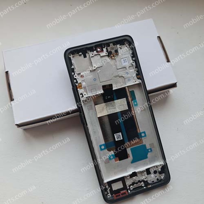 Дисплей AMOLED в зборі з сенсором та рамкою для Xiaomi Redmi Note 13 Pro Plus Midnight Black (сервісний!)