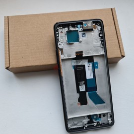 Дисплей AMOLED 120 Гц в зборі з рамкой для Xiaomi Redmi Note 14 Pro 5G 24090RA29G Black оригінал (сервіс!)