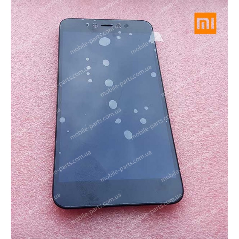 Дисплей 5,5" в сборе с рамкой и сенсором для Xiaomi Redmi Note 5A Black оригинал