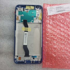 Дисплей 6,3" IPS в сборе с передней панелью, сенсором и боковыми клавишами для Xiaomi Redmi Note 8 Blue сервисный