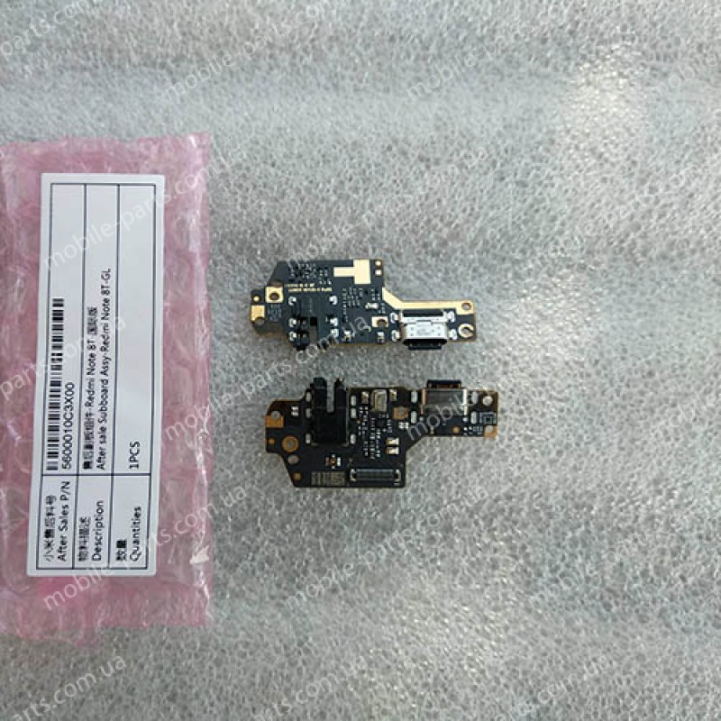 Нижняя плата с разъёмом USB Type C микрофоном и аудиоджеком 3,5 мм для Xiaomi Redmi Note 8T оригинал 