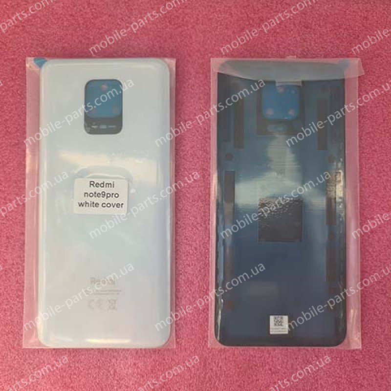 Задняя стеклянная крышка для Xiaomi Redmi Note 9 Pro Note 9S White оригинал