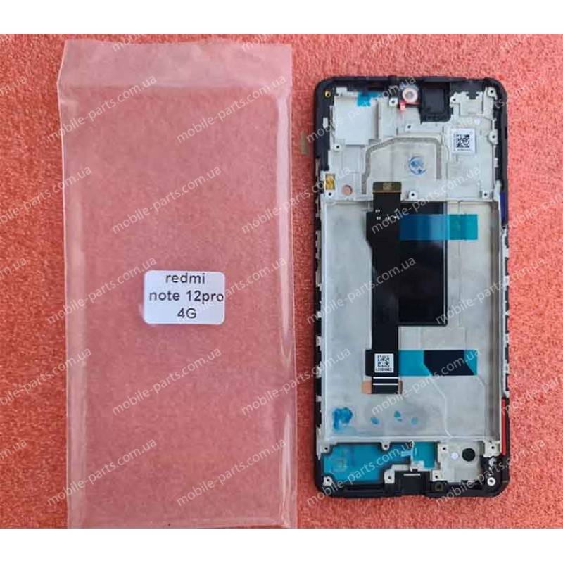 Дисплей AMOLED 120Hz Dolby Vision в зборі з рамкою для Xiaomi Redmi Note 12 Pro 5G ‎22101316G, Poco X5 Pro 5G оригінал OEM