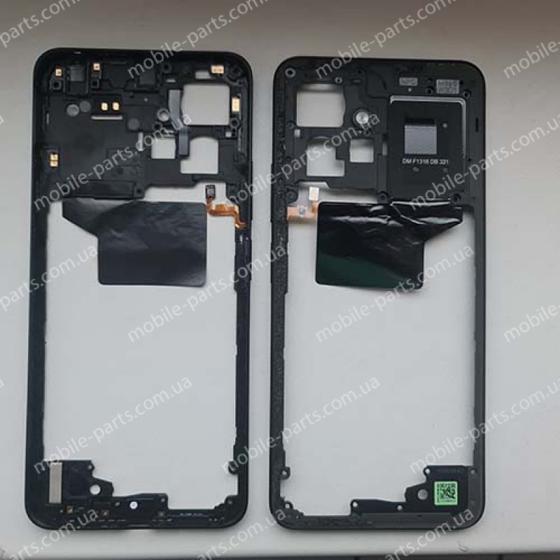 Середня частина корпуса в зборі зі сканером відбитка і NFC антеною для Xiaomi Redmi Note 12 4G 23021RAA2Y (сервісна розборка!)