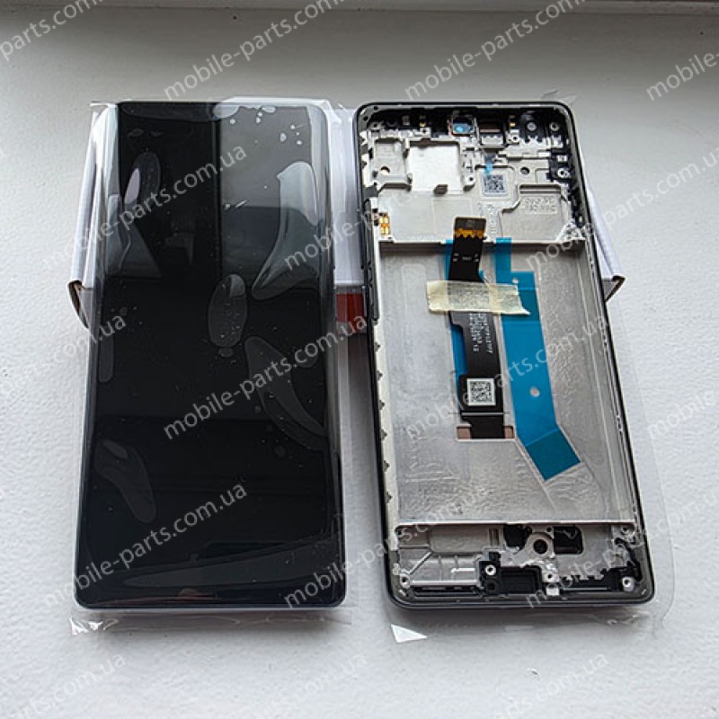 Дисплей AMOLED 120 Гц в зборі з рамкой для Xiaomi Redmi Note 14 Pro 4G 24116RACCG Midnight Black оригінал (сервісний!)