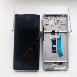 Дисплей AMOLED 120 Гц в зборі з рамкой для Xiaomi Redmi Note 14 Pro 4G 24116RACCG Aurora Purple оригінал (сервісний!)