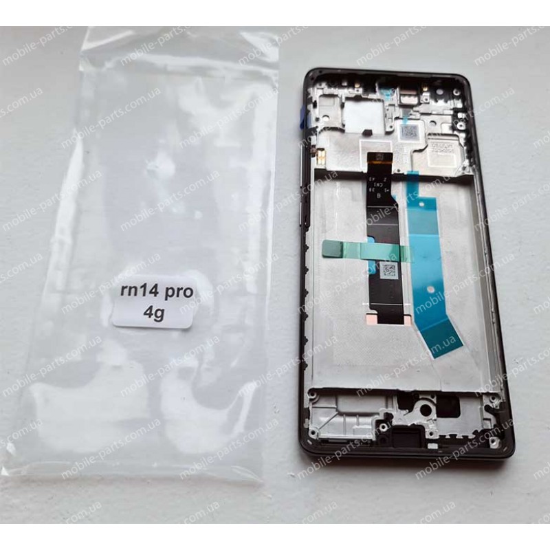 Дисплей AMOLED 120 Гц в зборі з рамкой для Xiaomi Redmi Note 14 Pro 4G 24116RACCG оригінал OEM